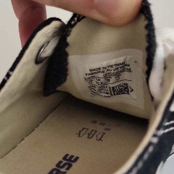 Converse Kids Black and White Sneakers - Picture 11 of 11